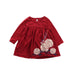 A Red Long Sleeve Dresses from Tea in size 12-18M for girl. (Front View)
