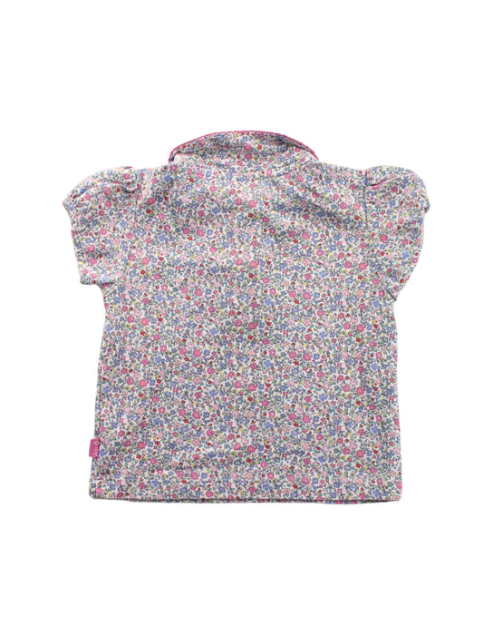 A Pink Short Sleeve Polos from Jojo Maman Bébé in size 18-24M for girl. (Back View)