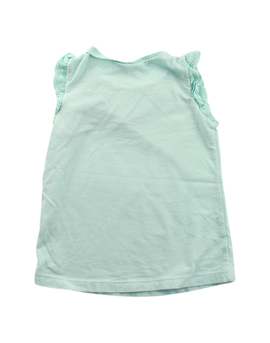 A Green Sleeveless Tops from Mayoral in size 4T for girl. (Back View)