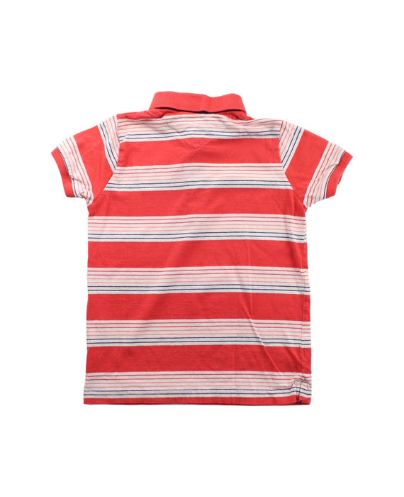 A Red Short Sleeve Polos from Mayoral in size 5T for boy. (Back View)