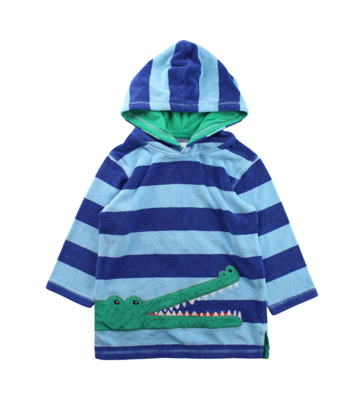 A Blue Hooded Sweatshirts from Boden in size 4T for boy. (Front View)