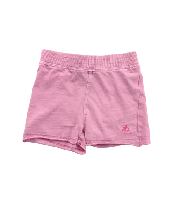A Pink Shorts from Petit Bateau in size 6-12M for girl. (Front View)