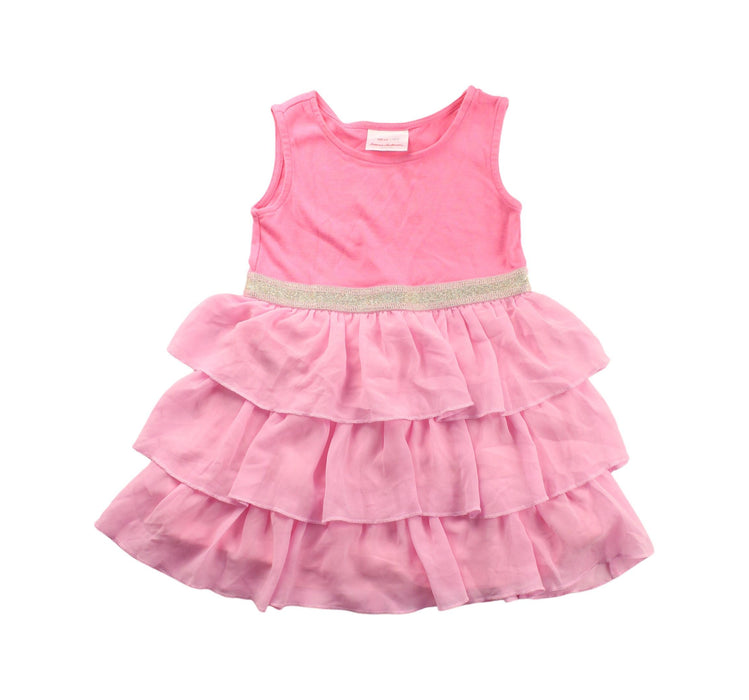 A Pink Sleeveless Dresses from Hanna Andersson in size 4T for girl. (Front View)