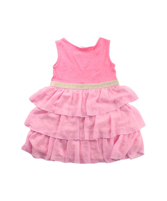 A Pink Sleeveless Dresses from Hanna Andersson in size 4T for girl. (Back View)