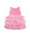 A Pink Sleeveless Dresses from Hanna Andersson in size 4T for girl. (Back View)