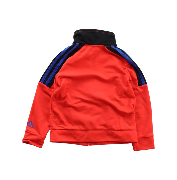 A Orange Zippered Sweatshirts from Adidas in size 2T for boy. (Back View)