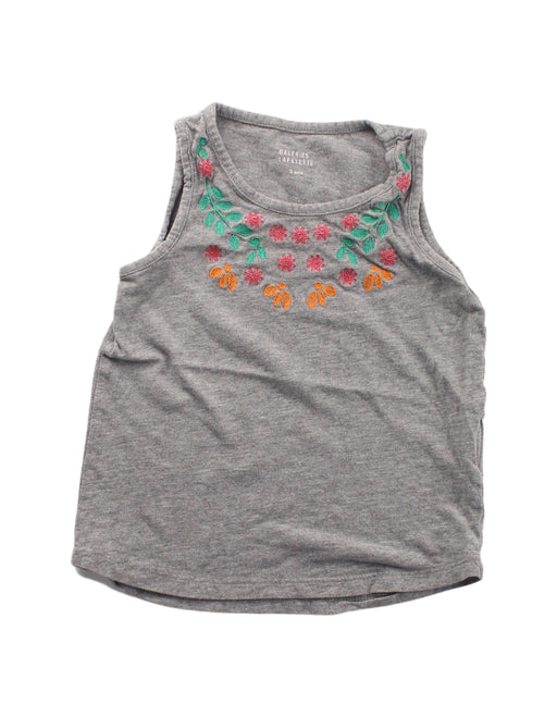 A Grey Sleeveless T Shirts from Galeries Lafayette in size 3T for girl. (Front View)