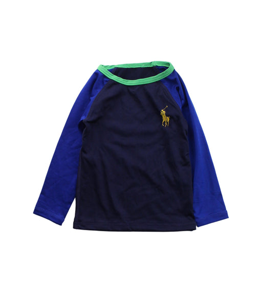 A Blue Rash Guards from Ralph Lauren in size 6-12M for boy. (Front View)