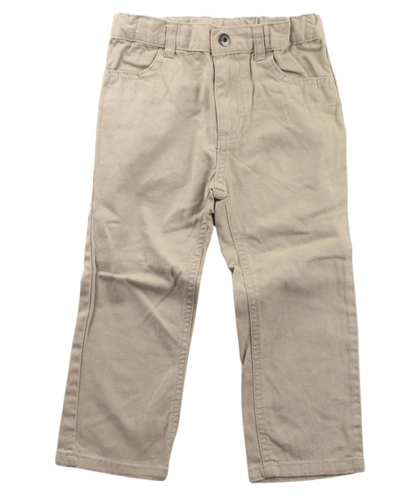 A Beige Casual Pants from Calvin Klein in size 3T for boy. (Front View)