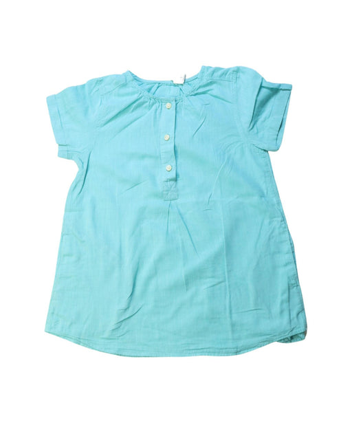 A Blue Short Sleeve Tops from Crewcuts in size 6T for girl. (Front View)