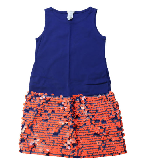 A Orange Sleeveless Dresses from Crewcuts in size 6T for girl. (Front View)