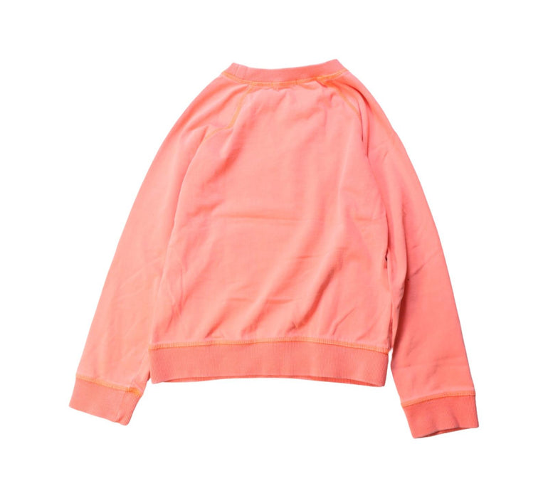 A Peach Crewneck Sweatshirts from Seed in size 7Y for girl. (Back View)