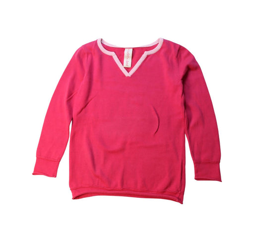 A Pink Long Sleeve Tops from Juliet & the Band in size 8Y for girl. (Front View)