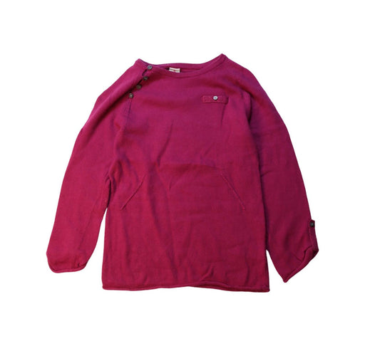A Red Knit Sweaters from Juliet & the Band in size 8Y for girl. (Front View)