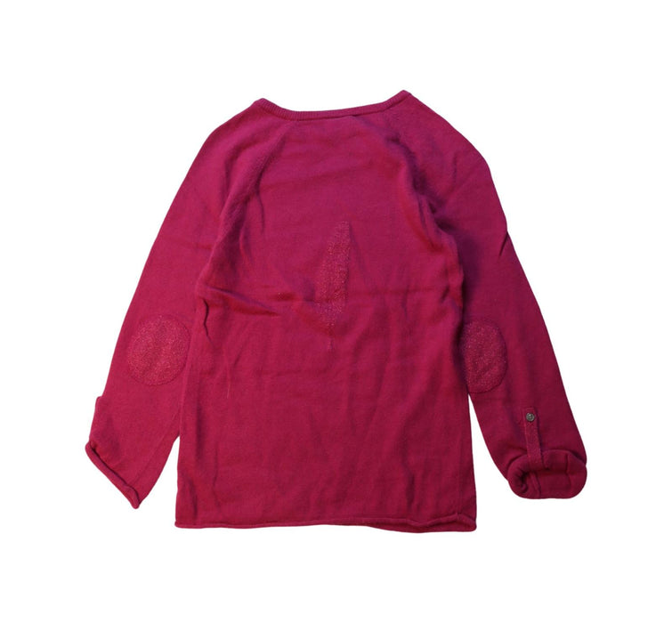 A Red Knit Sweaters from Juliet & the Band in size 8Y for girl. (Back View)