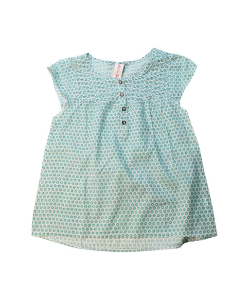 A Green Short Sleeve Tops from Juliet & the Band in size 6T for girl. (Front View)