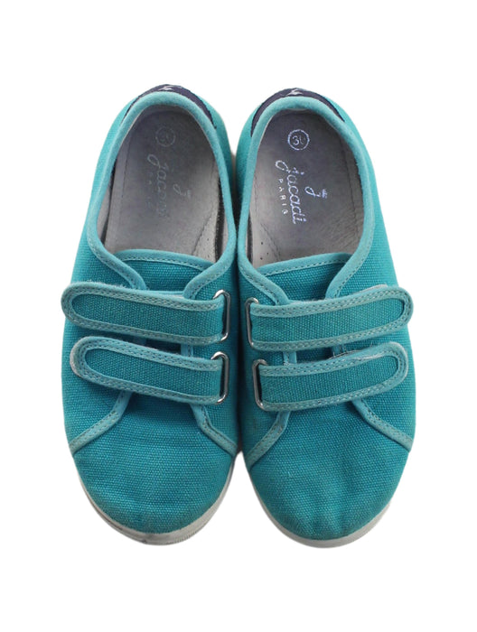 A Green Sneakers from Jacadi in size 6T for girl. (Back View)