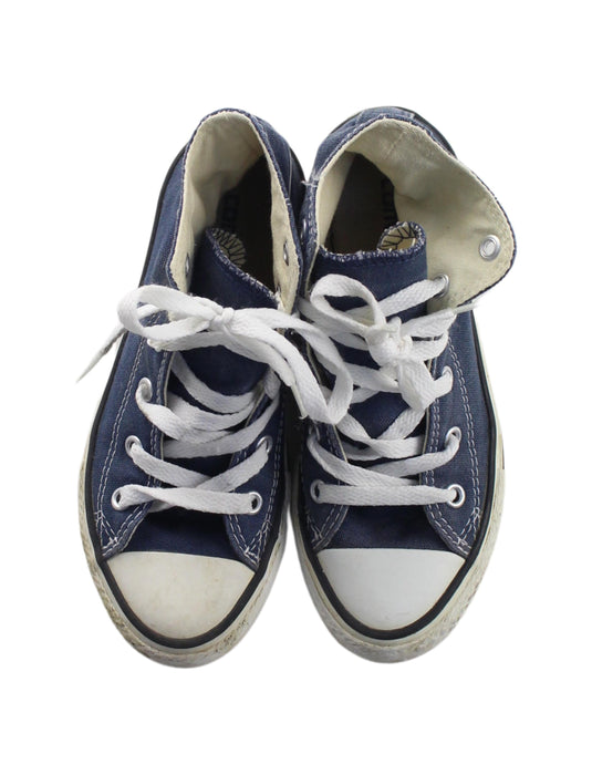 A Blue Sneakers from Converse in size 6T for boy. (Back View)