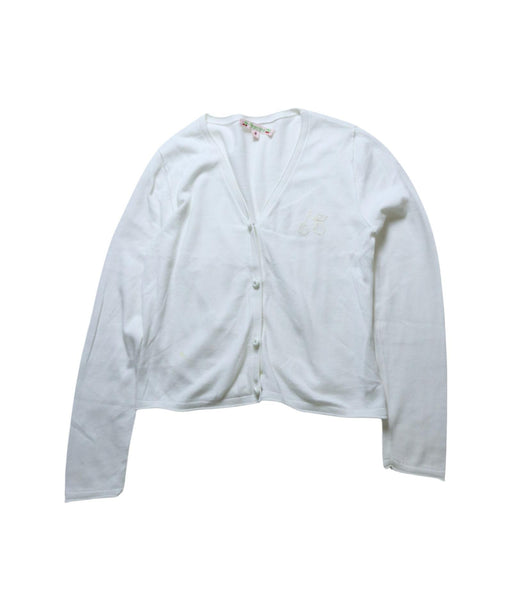 A White Cardigans from Bonpoint in size 8Y for boy. (Front View)
