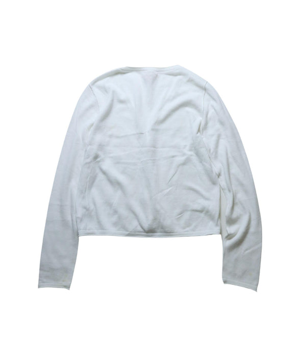 A White Cardigans from Bonpoint in size 8Y for boy. (Back View)