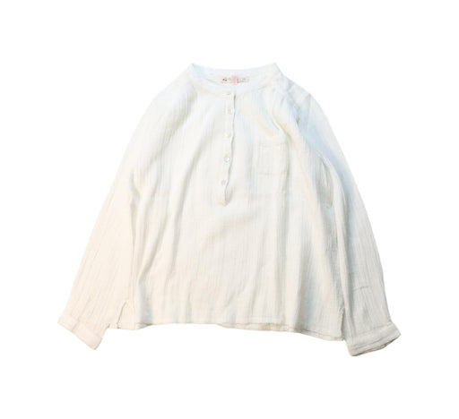 A White Long Sleeve Tops from Bonpoint in size 8Y for boy. (Front View)