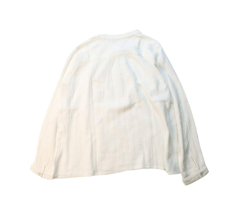 A White Long Sleeve Tops from Bonpoint in size 8Y for boy. (Back View)