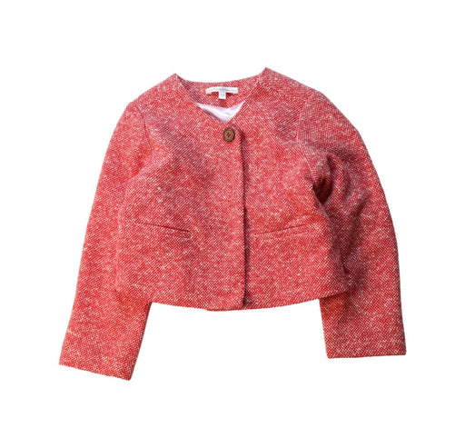 A Red Blazers from La Petite Caravane in size 4T for girl. (Front View)