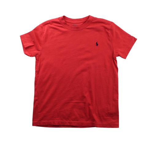 A Red Short Sleeve T Shirts from Polo Ralph Lauren in size 7Y for boy. (Front View)