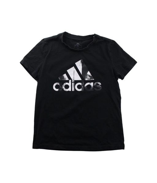 A Black Short Sleeve T Shirts from Adidas in size 14Y for boy. (Front View)