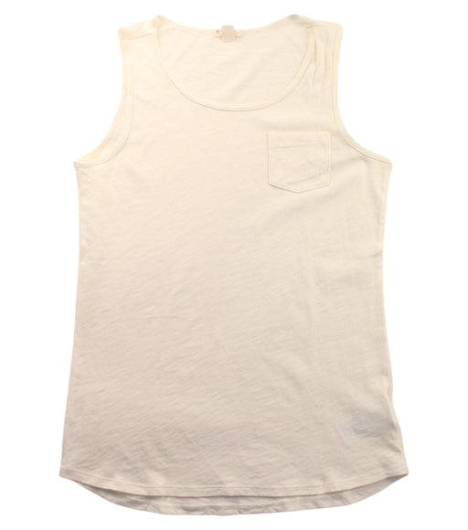 A White Sleeveless T Shirts from Crewcuts in size 12Y for girl. (Front View)