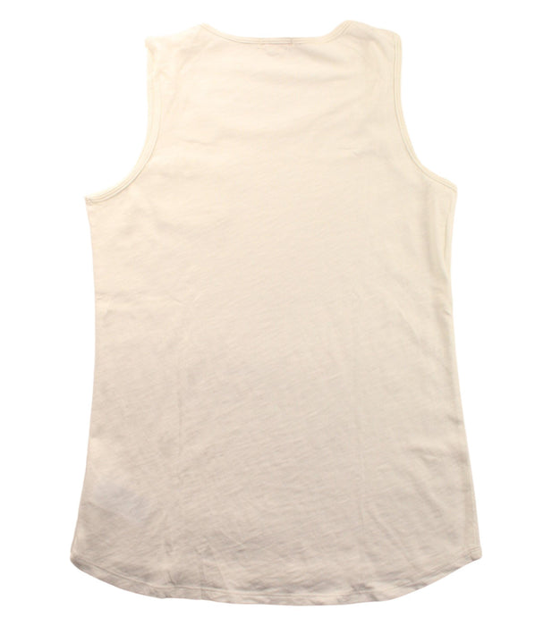 A White Sleeveless T Shirts from Crewcuts in size 12Y for girl. (Back View)