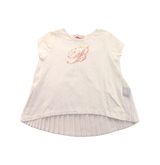 A White Short Sleeve Dresses from Blumarine in size 3T for girl. (Front View)
