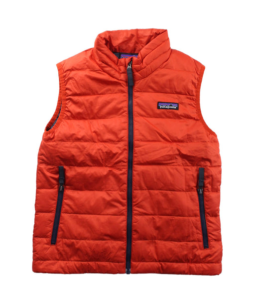 A Orange Outerwear Vests from Patagonia in size 5T for boy. (Front View)