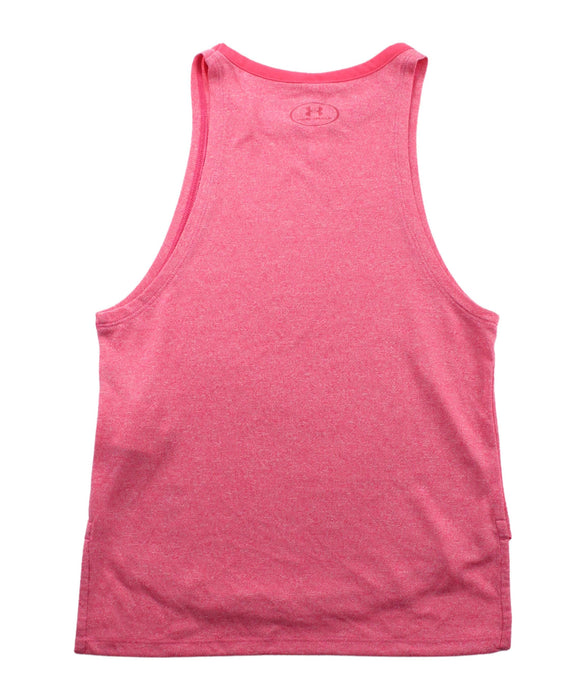 A Pink Sleeveless T Shirts from Under Armour in size 8Y for boy. (Back View)