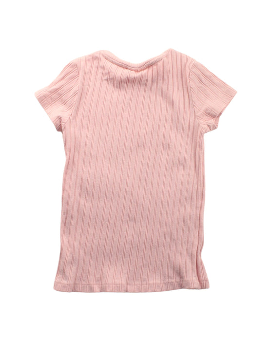 A Pink Short Sleeve T Shirts from Seed in size 6T for girl. (Back View)