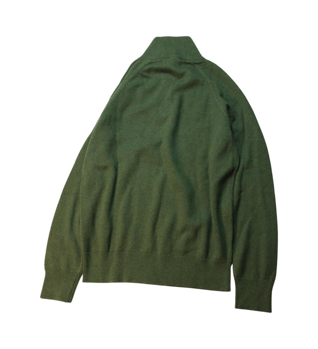 A Green Knit Sweaters from Crewcuts in size 14Y for boy. (Back View)