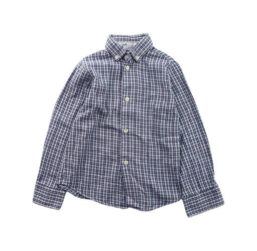 A Blue Long Sleeve Shirts from Gusella in size 4T for boy. (Front View)