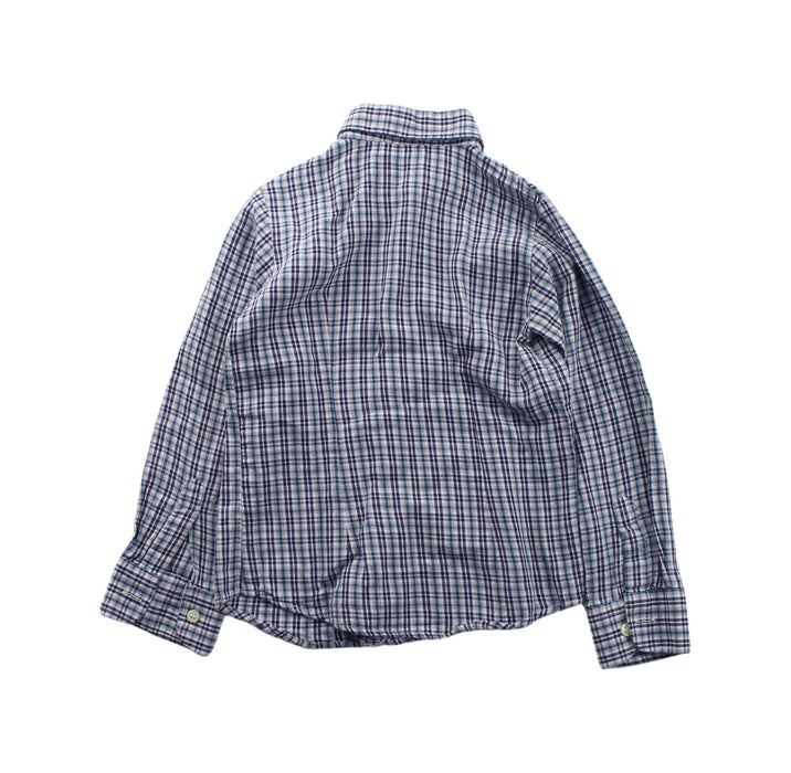 A Blue Long Sleeve Shirts from Gusella in size 4T for boy. (Back View)