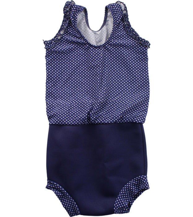 A Blue Swimsuits from Splash About in size 2T for girl. (Back View)