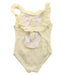 A White Swimsuits from Seed in size 3T for girl. (Back View)
