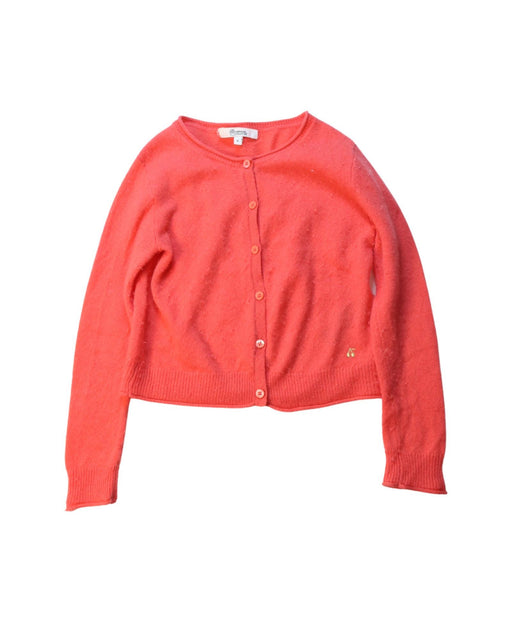A Orange Cardigans from Bonpoint in size 6T for girl. (Front View)