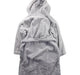 A Grey Bathrobes from The Little White Company in size 7Y for girl. (Back View)