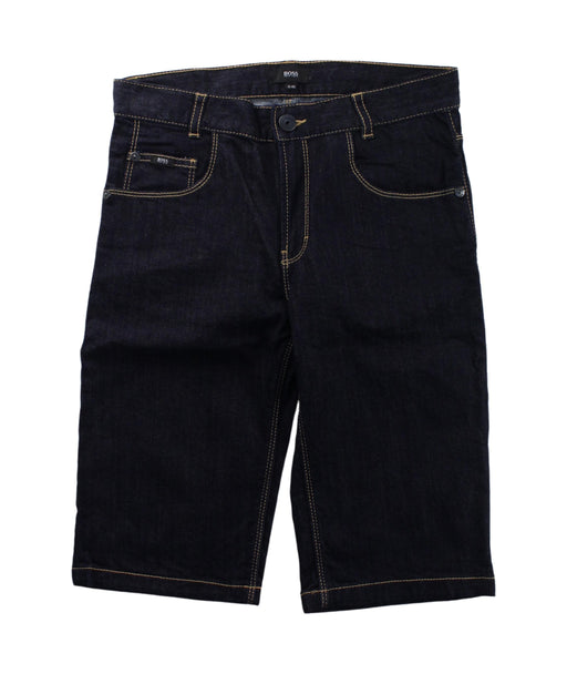 A Blue Shorts from Boss in size 12Y for boy. (Front View)
