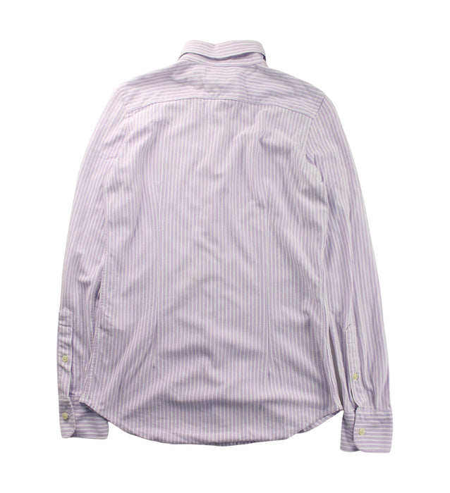 A Purple Long Sleeve Shirts from Ralph Lauren in size 14Y for boy. (Back View)