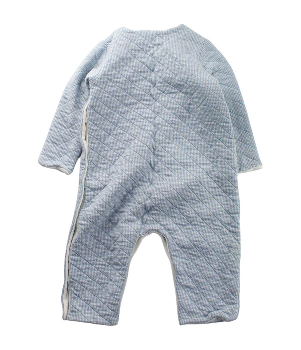 A Blue Long Sleeve Jumpsuits from Petit Bateau in size 6-12M for boy. (Back View)