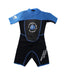 A Black Wetsuits from Watersports in size 4T for boy. (Front View)