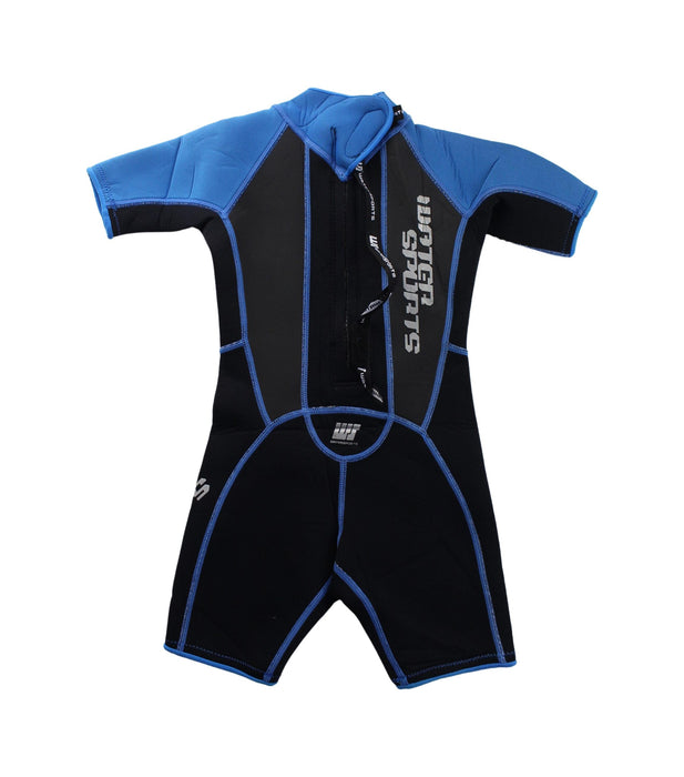 A Black Wetsuits from Watersports in size 4T for boy. (Back View)