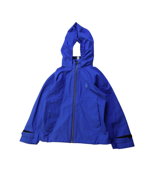 A Blue Lightweight Jackets from Polo Ralph Lauren in size 4T for boy. (Front View)