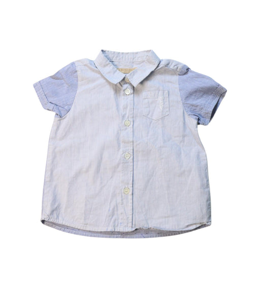 A Blue Short Sleeve Shirts from Trussardi in size 6-12M for boy. (Front View)