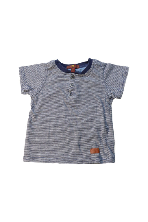 A Multicolour Short Sleeve T Shirts from 7 For All Mankind in size 6-12M for boy. (Front View)